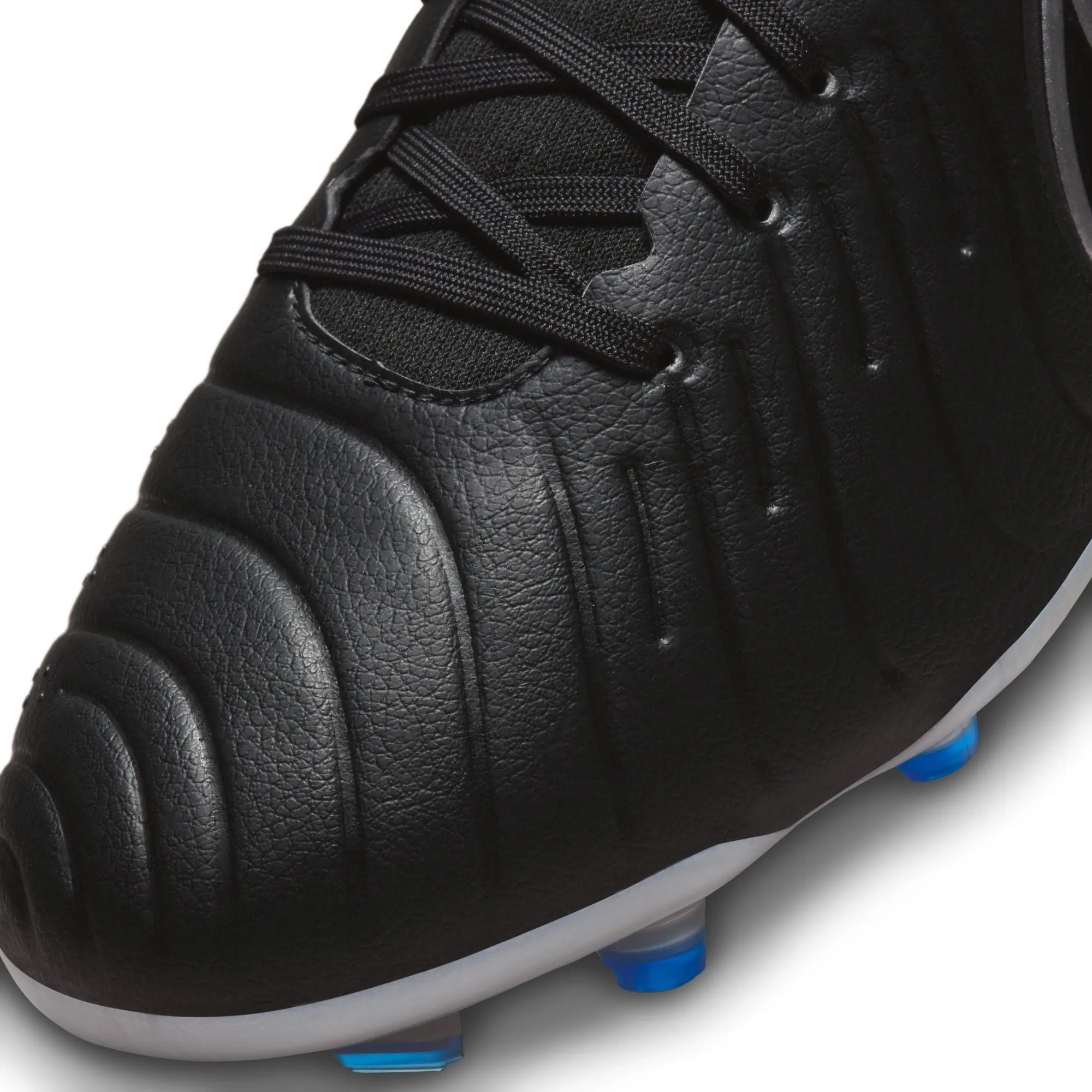 Nike Tiempo Legend 10 Pro FG Firm Ground Soccer Cleat - Black/Chrome/Hyper Royal