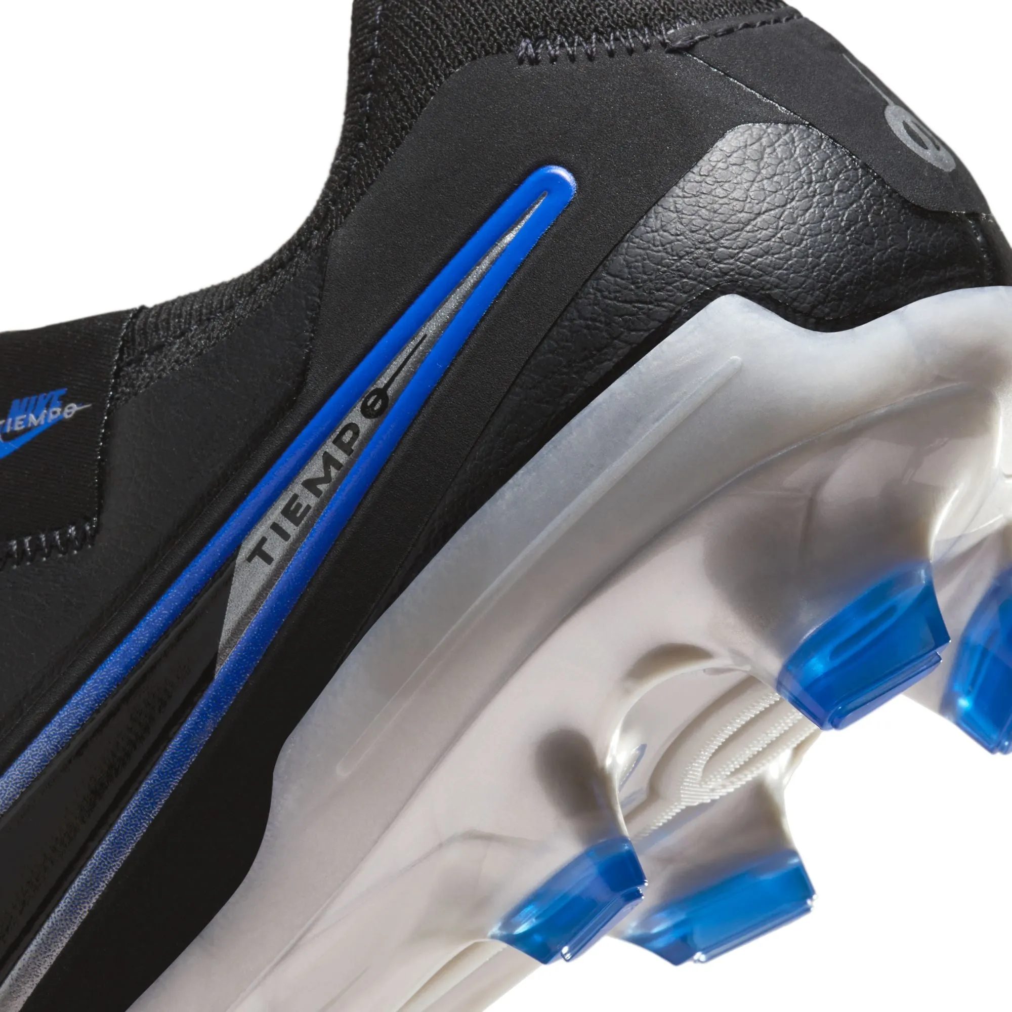 Nike Tiempo Legend 10 Pro FG Firm Ground Soccer Cleat - Black/Chrome/Hyper Royal