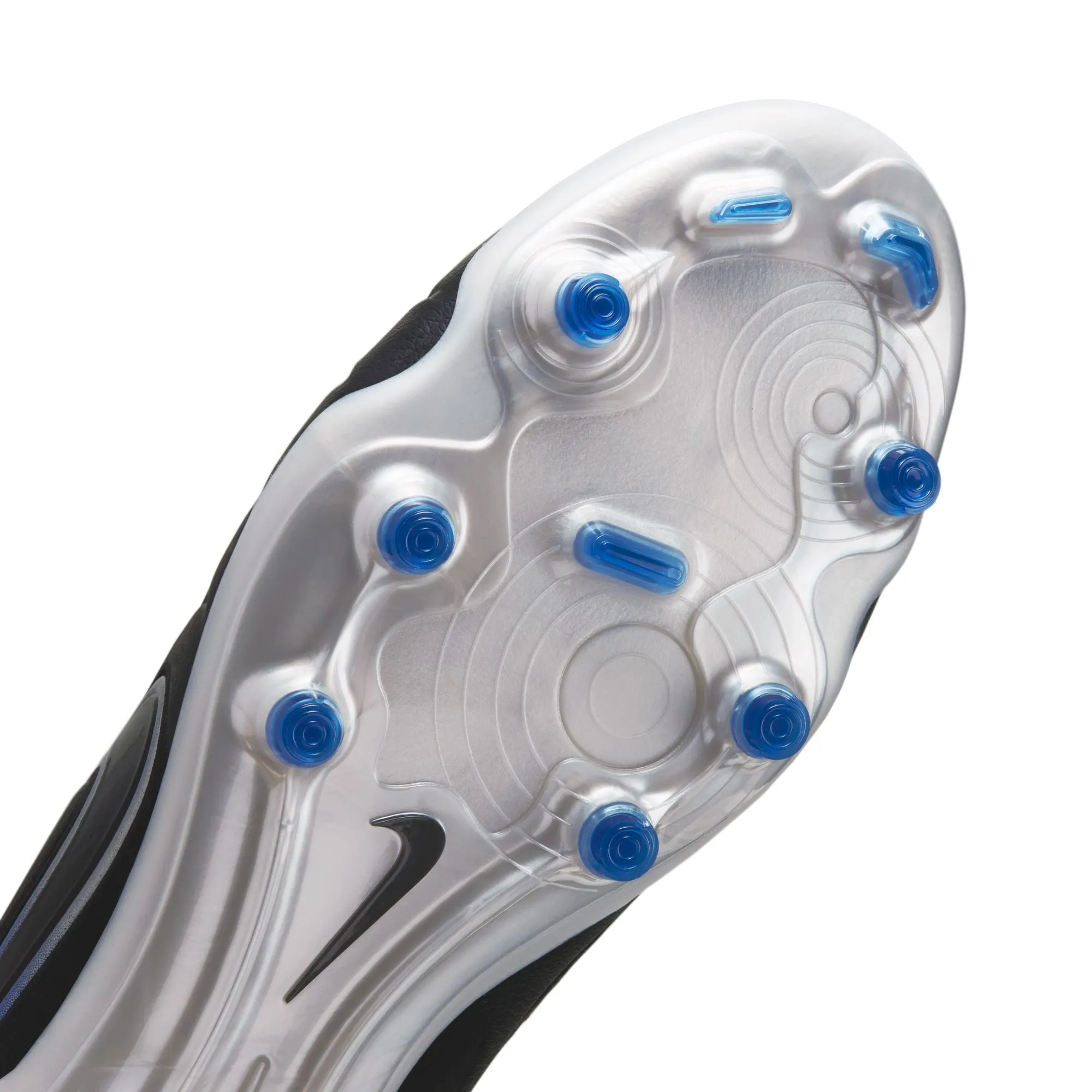 Nike Tiempo Legend 10 Pro FG Firm Ground Soccer Cleat - Black/Chrome/Hyper Royal
