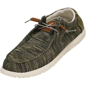 Olive Multi Slip-On Boat Shoes