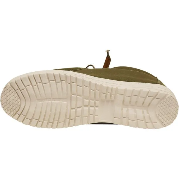 Olive Slip-On Boat Shoes