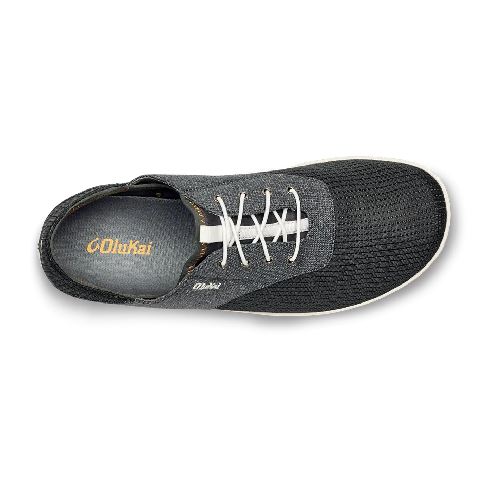OluKai Men's Nohea Moku Dark Shadow/Dark Shadow