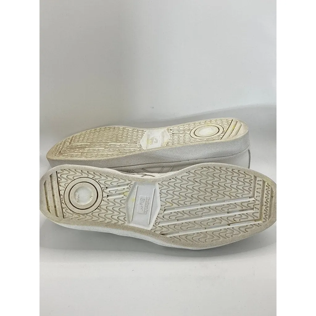 ONITSUKA TIGER Men's White GSM SD Lace-Up Perforated Round-Toe Sneakers SZ 11