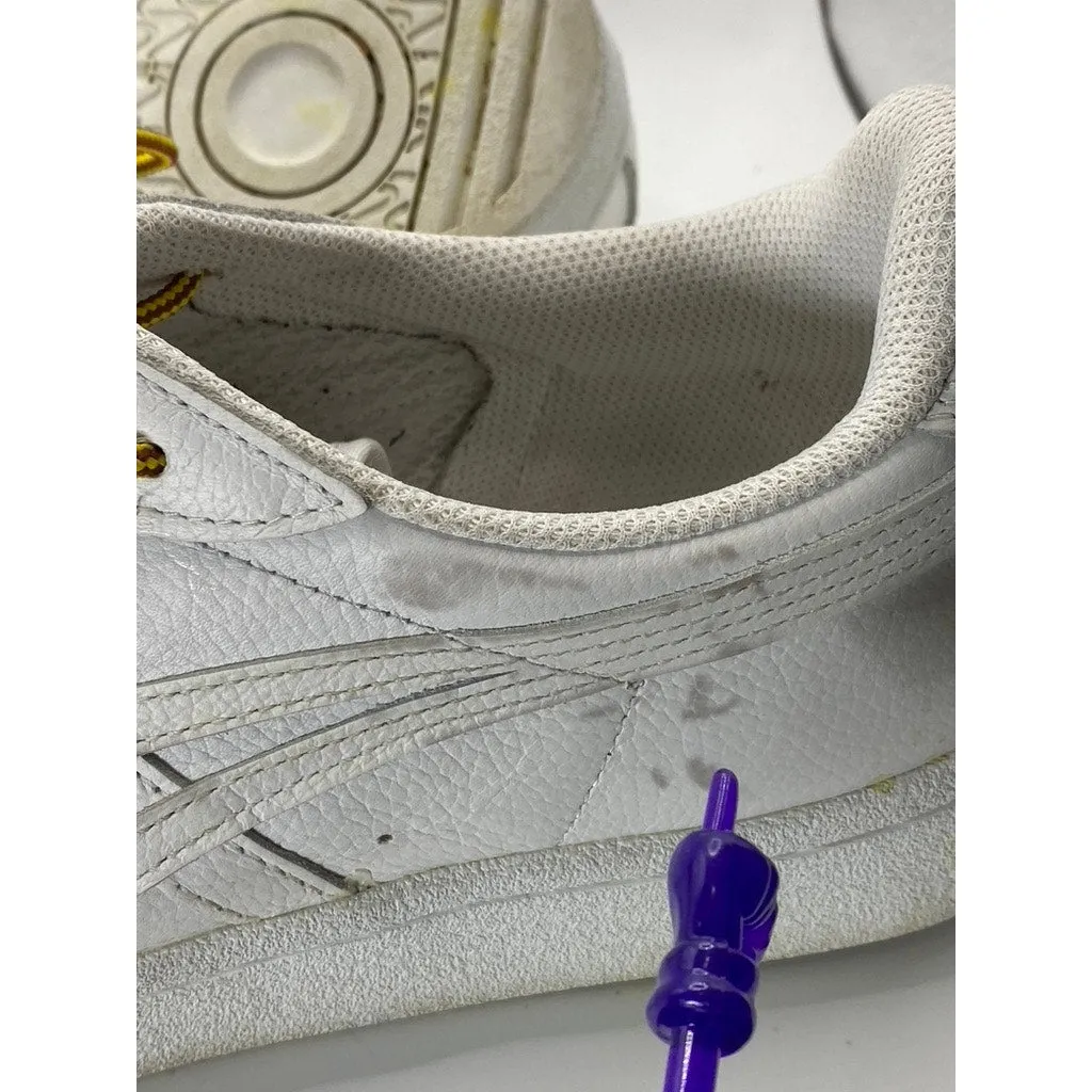 ONITSUKA TIGER Men's White GSM SD Lace-Up Perforated Round-Toe Sneakers SZ 11