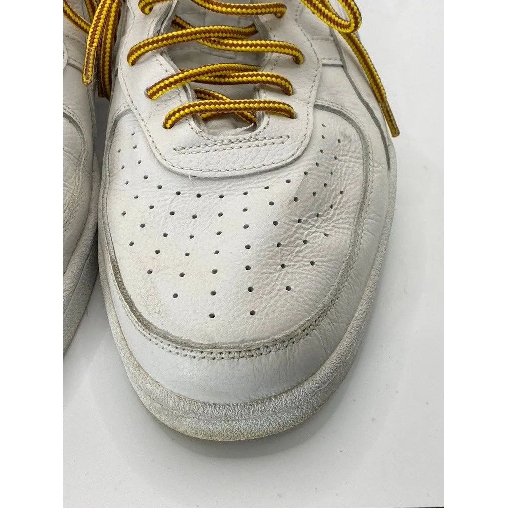 ONITSUKA TIGER Men's White GSM SD Lace-Up Perforated Round-Toe Sneakers SZ 11