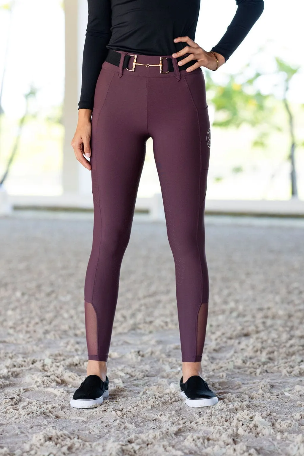 Plum Lux | Full Seat Hybrid Breech (Pull-On)