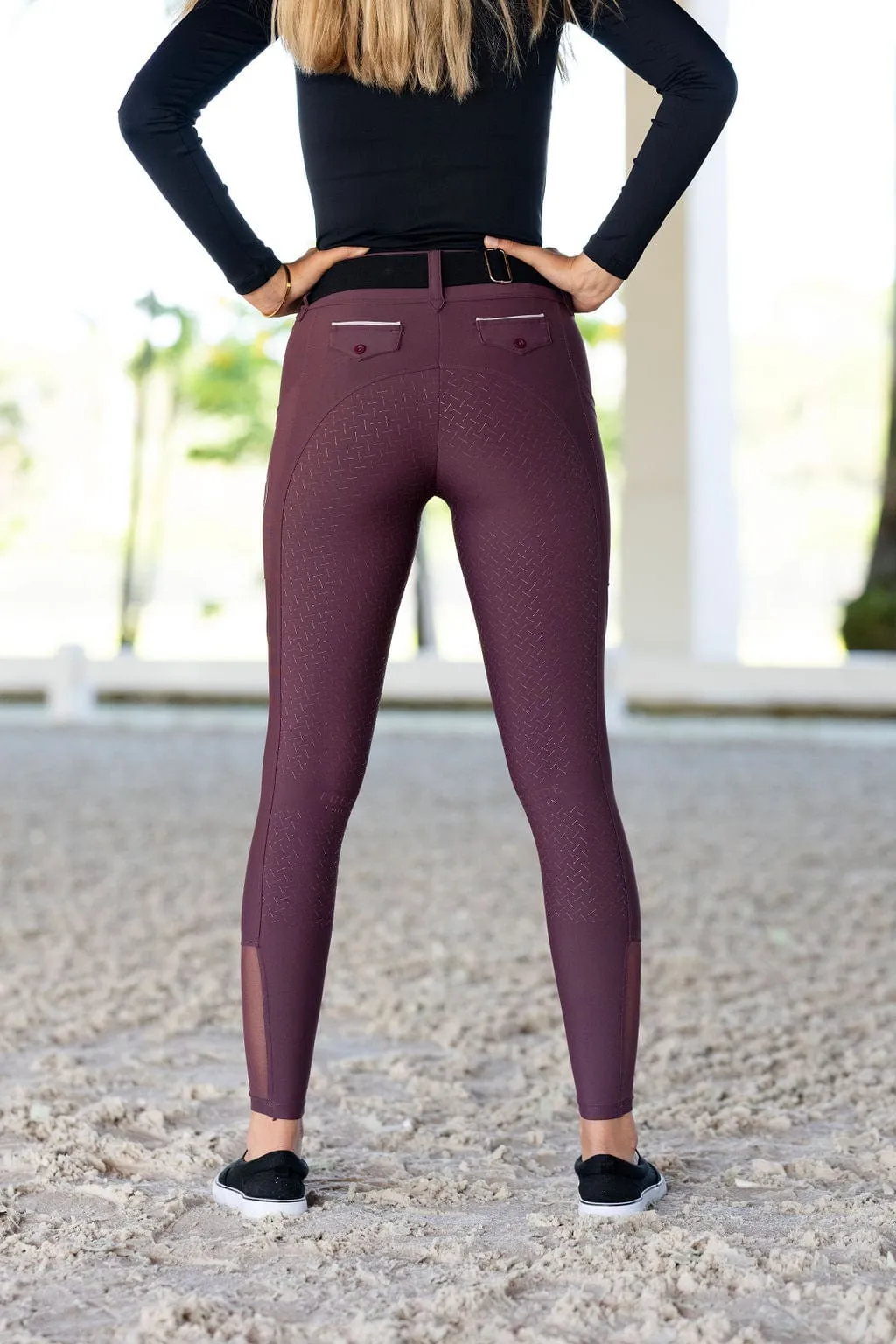 Plum Lux | Full Seat Hybrid Breech (Pull-On)