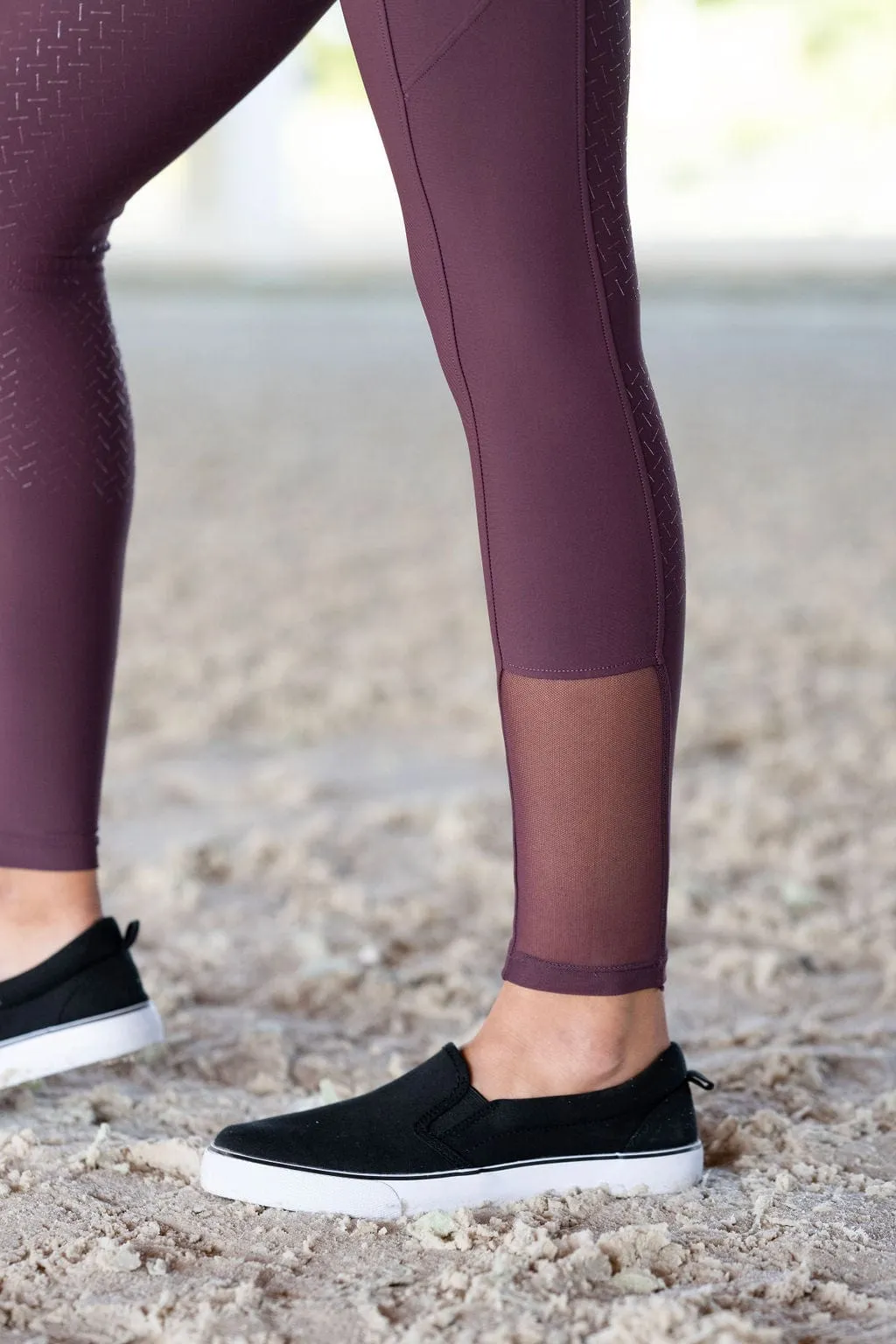 Plum Lux | Full Seat Hybrid Breech (Pull-On)