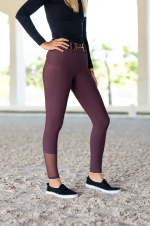 Plum Lux | Full Seat Hybrid Breech (Pull-On)