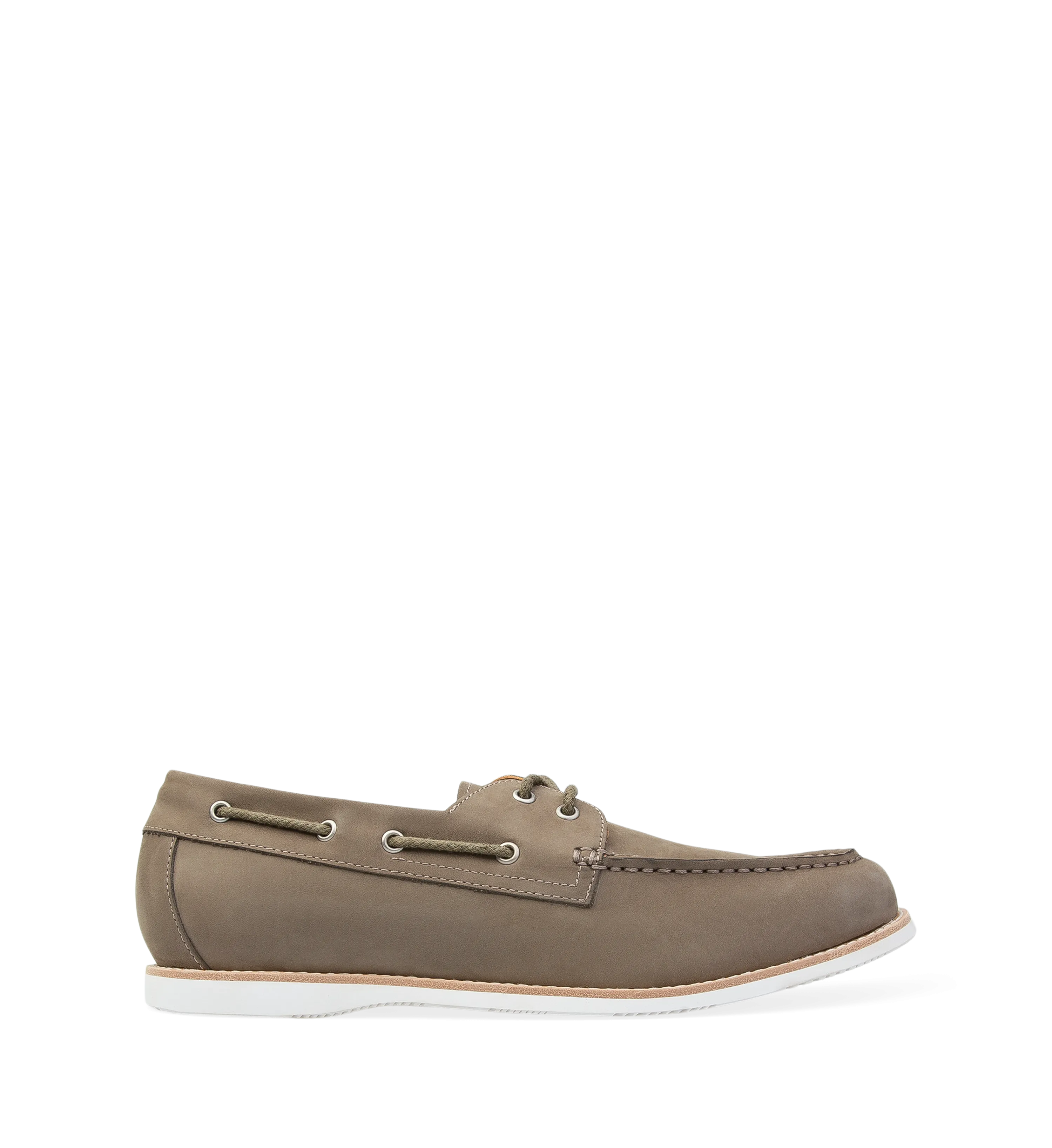Polonium Charcoal Nubuck Boat Shoes