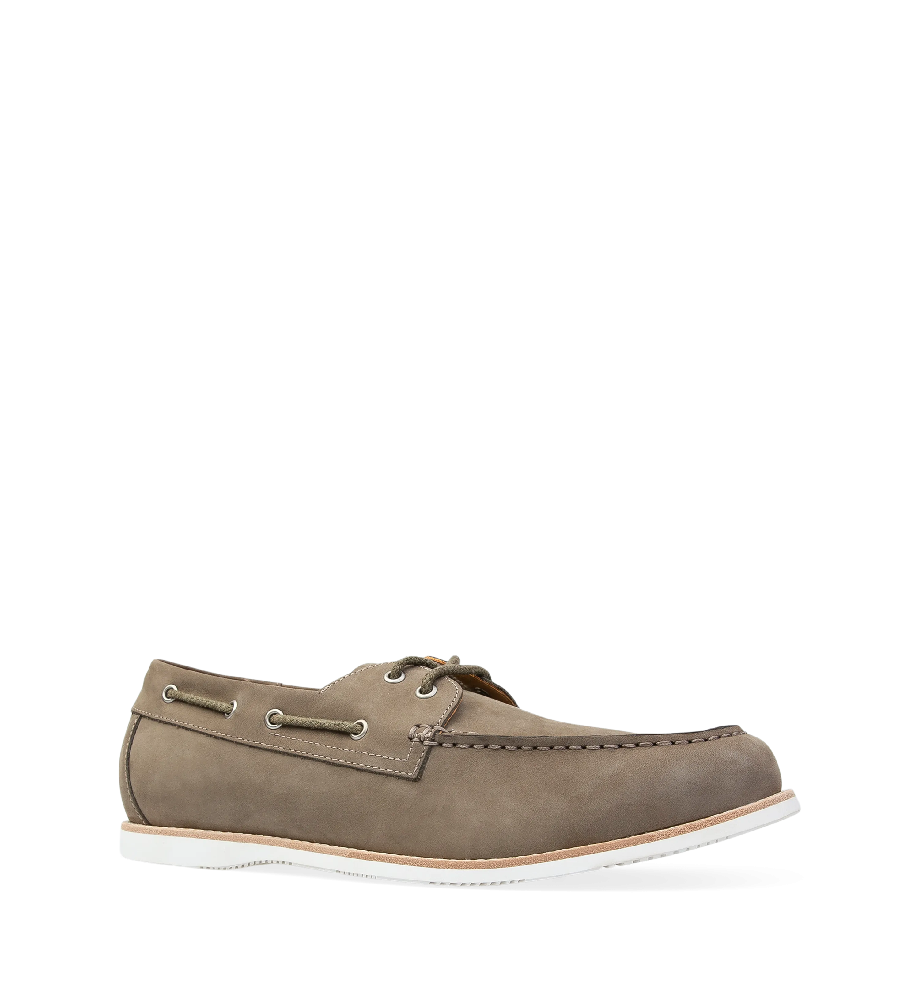 Polonium Charcoal Nubuck Boat Shoes