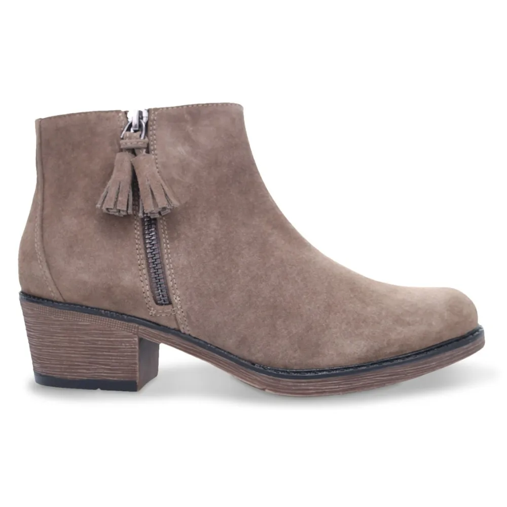 Propet Rebel Smoked Taupe Suede Bootie (Women's)