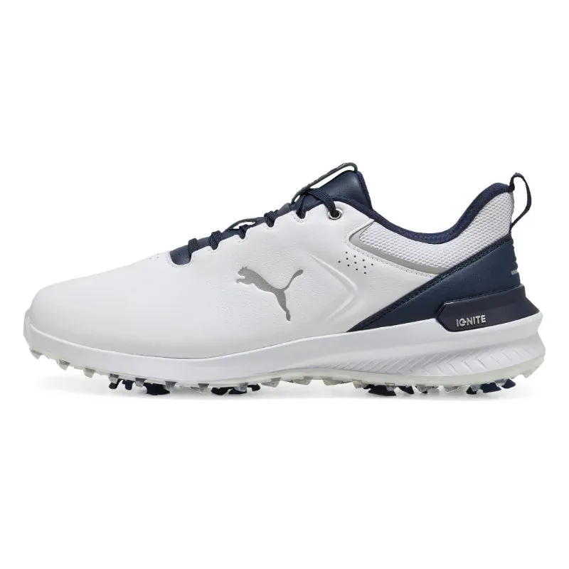 Puma Ignite Innovate Leather Golf Shoes - White/Navy