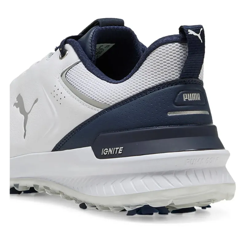 Puma Ignite Innovate Leather Golf Shoes - White/Navy