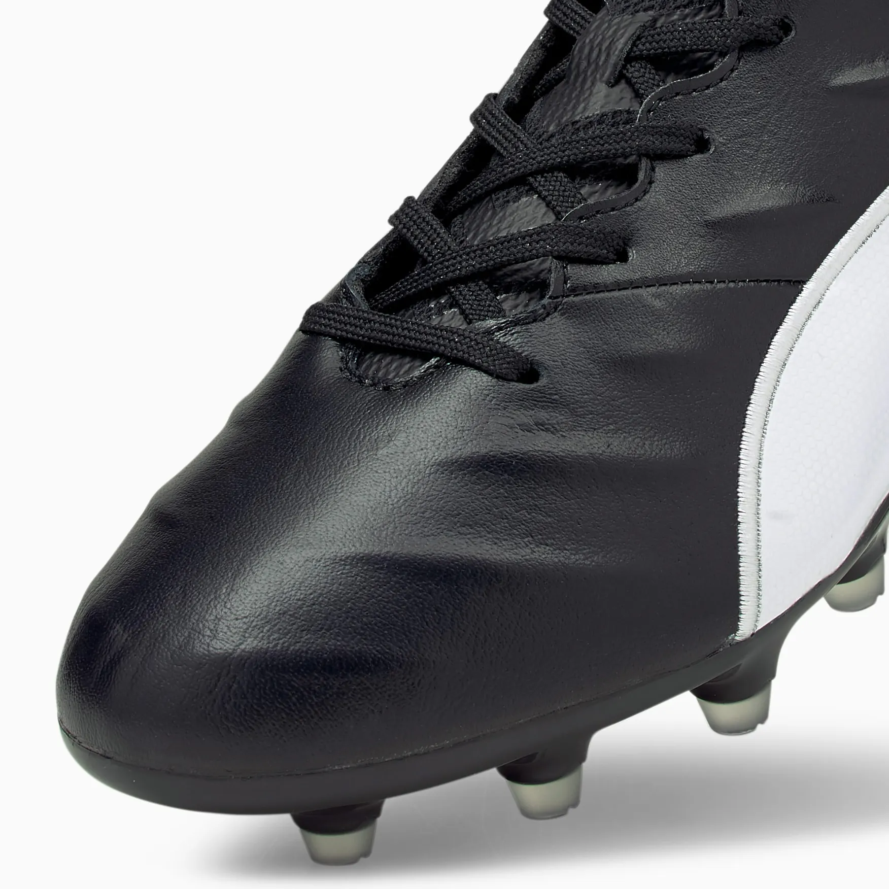Puma King Pro21 Firm Ground Soccer Cleat - Puma Black/Puma White