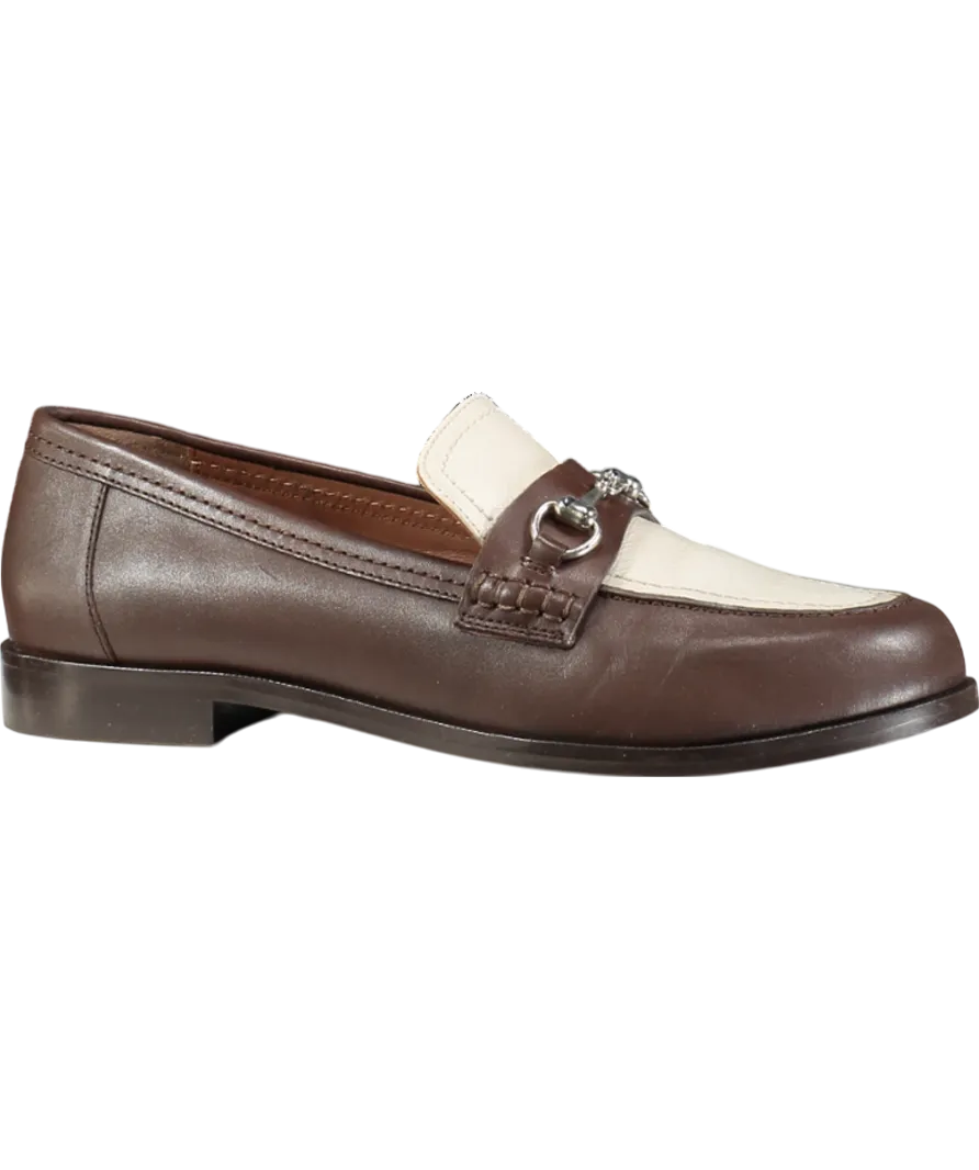 Radley London Brown Burlington Row Leather Two-tone Loafers UK 8 EU 41 👠