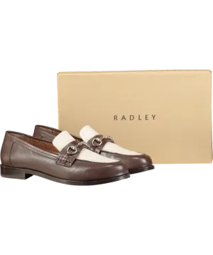 Radley London Brown Burlington Row Leather Two-tone Loafers UK 8 EU 41 👠