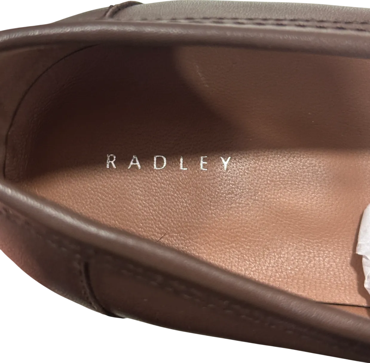 Radley London Brown Burlington Row Leather Two-tone Loafers UK 8 EU 41 👠