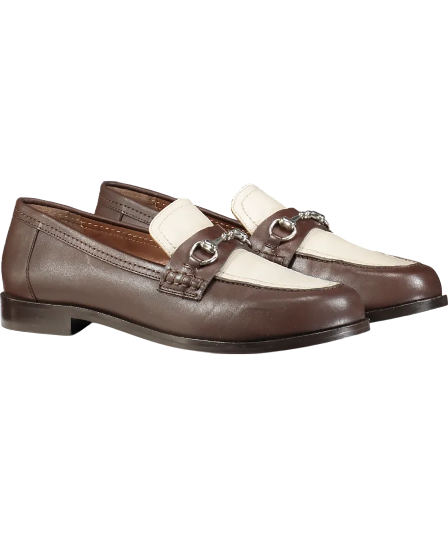 Radley London Brown Burlington Row Leather Two-tone Loafers UK 8 EU 41 👠