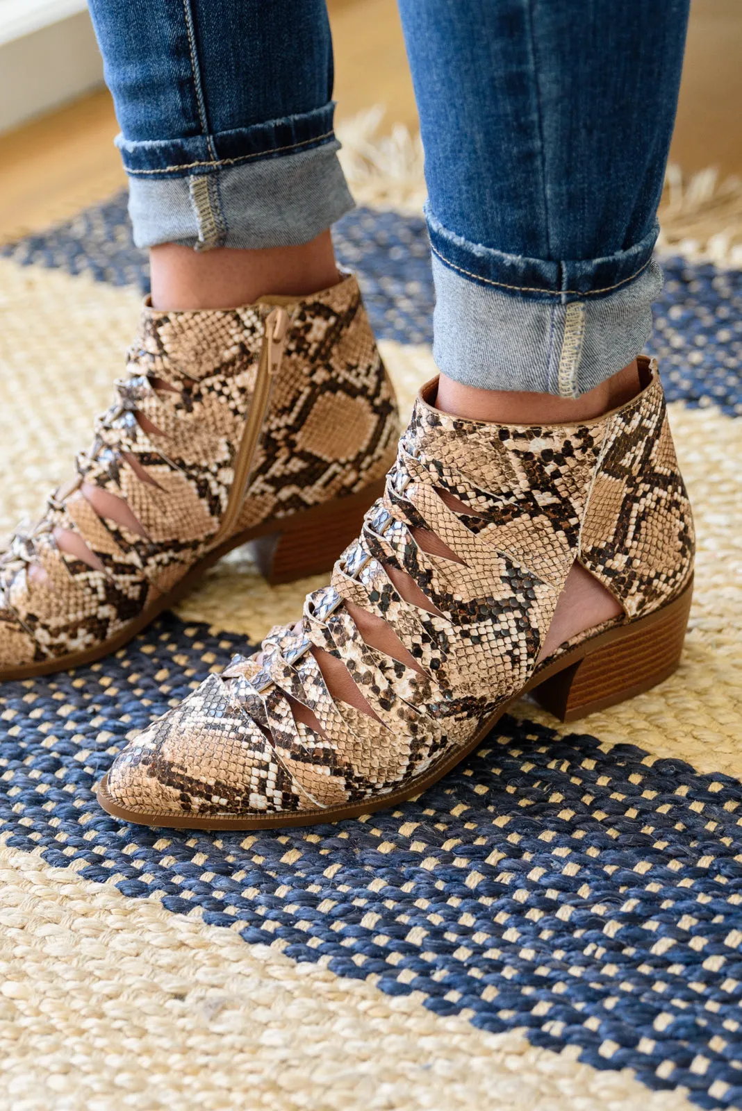 Sadie Ankle Boots In Snakeskin (Online Exclusive)