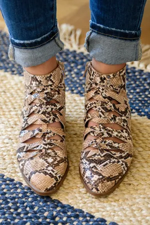 Sadie Ankle Boots In Snakeskin (Online Exclusive)