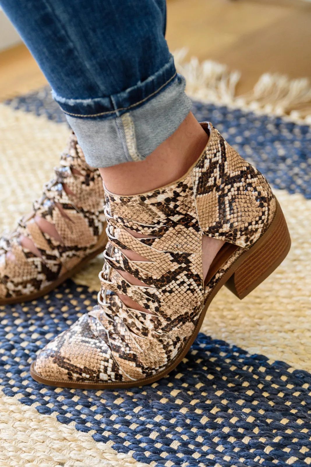 Sadie Ankle Boots In Snakeskin (Online Exclusive)