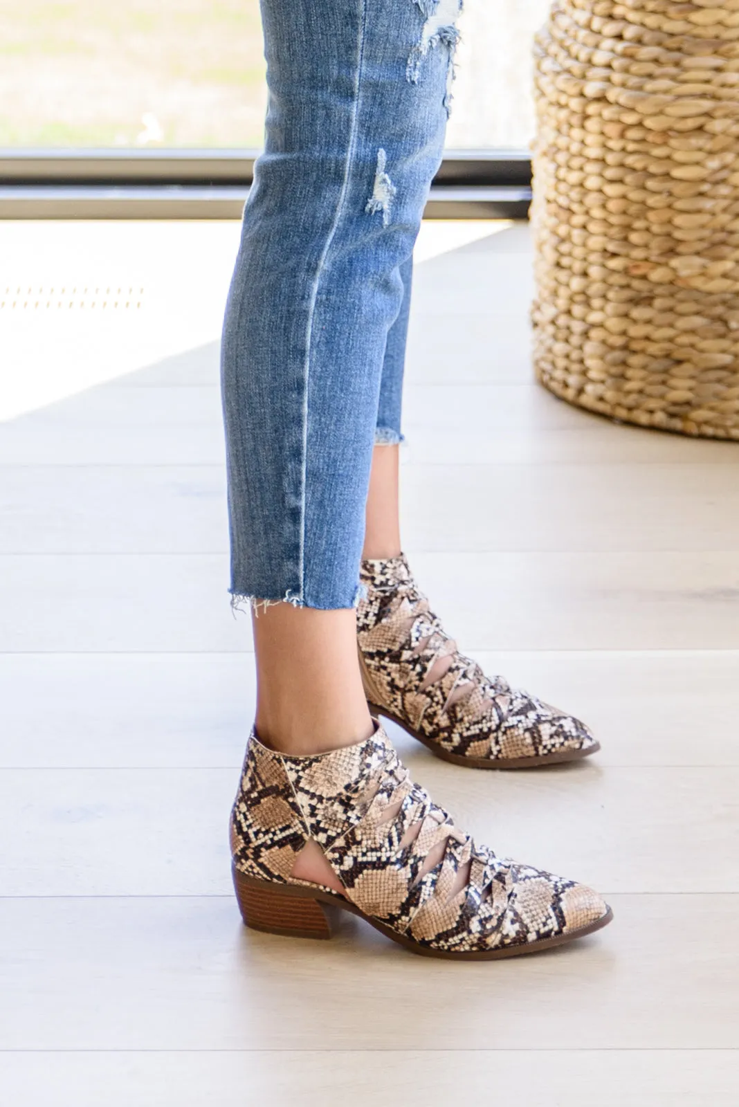 Sadie Ankle Boots In Snakeskin (Online Exclusive)