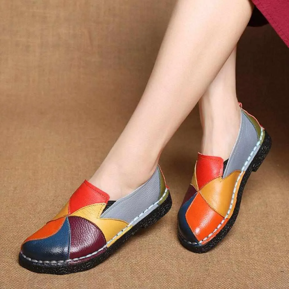 Saint Morris Colorful Leather Loafers