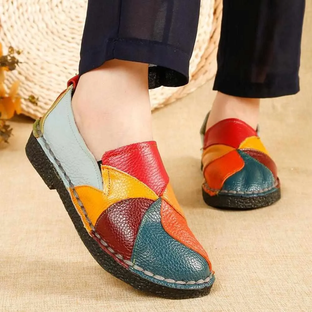 Saint Morris Colorful Leather Loafers