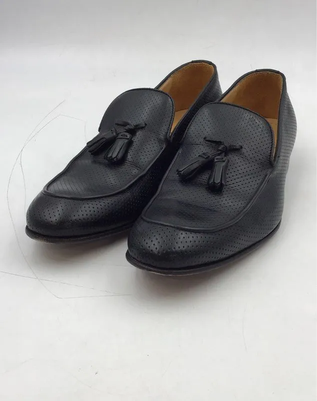 Saks Fifth Avenue Men's Black Slip-On Loafers - Size 9.5M
