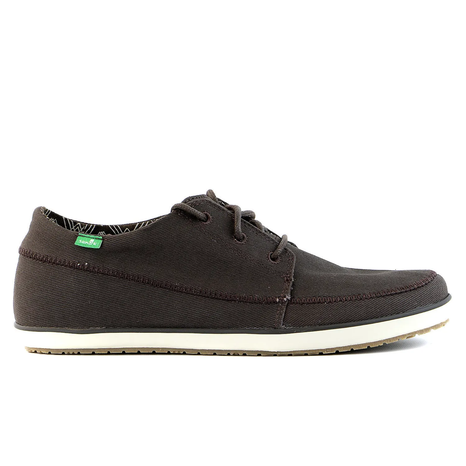Sanuk Cassius Boat Shoe - Dark Brown - Mens