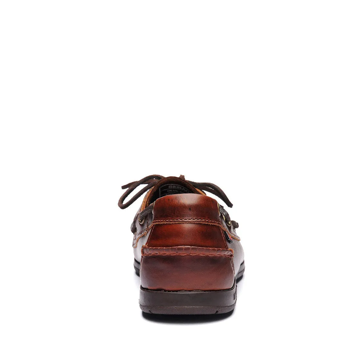 Sebago Men's 7000GC0 Endeavor Waxed Leather Boat Shoes Brown Gum