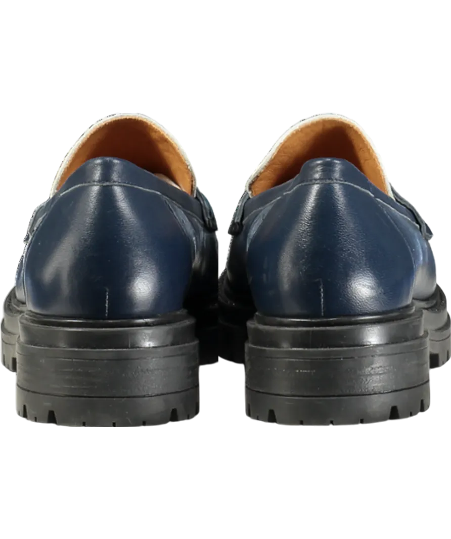 Sezane Blue Albane Loafers UK 8 EU 41 👠