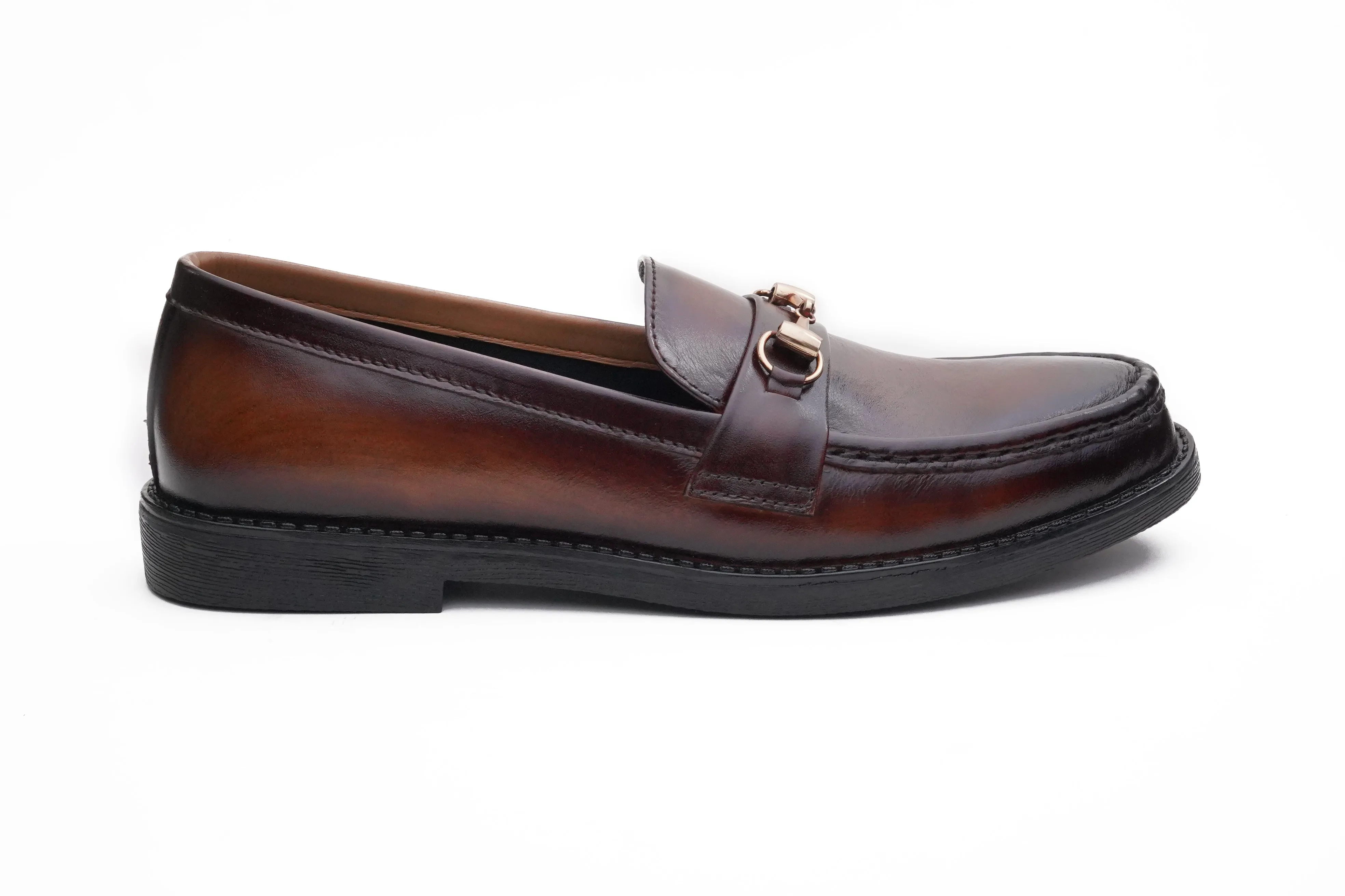 Shaded Leather Loafer Patina Finish DH-1302