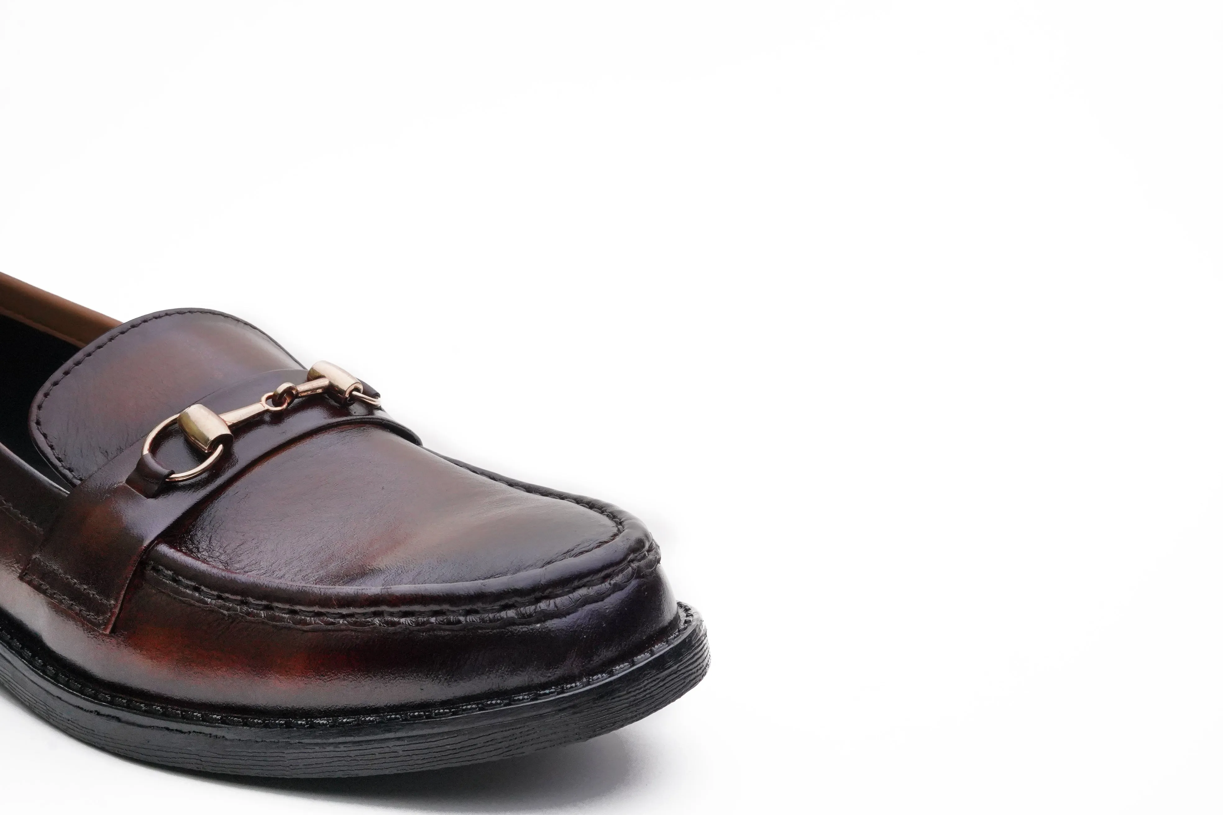 Shaded Leather Loafer Patina Finish DH-1302