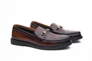 Shaded Leather Loafer Patina Finish DH-1302