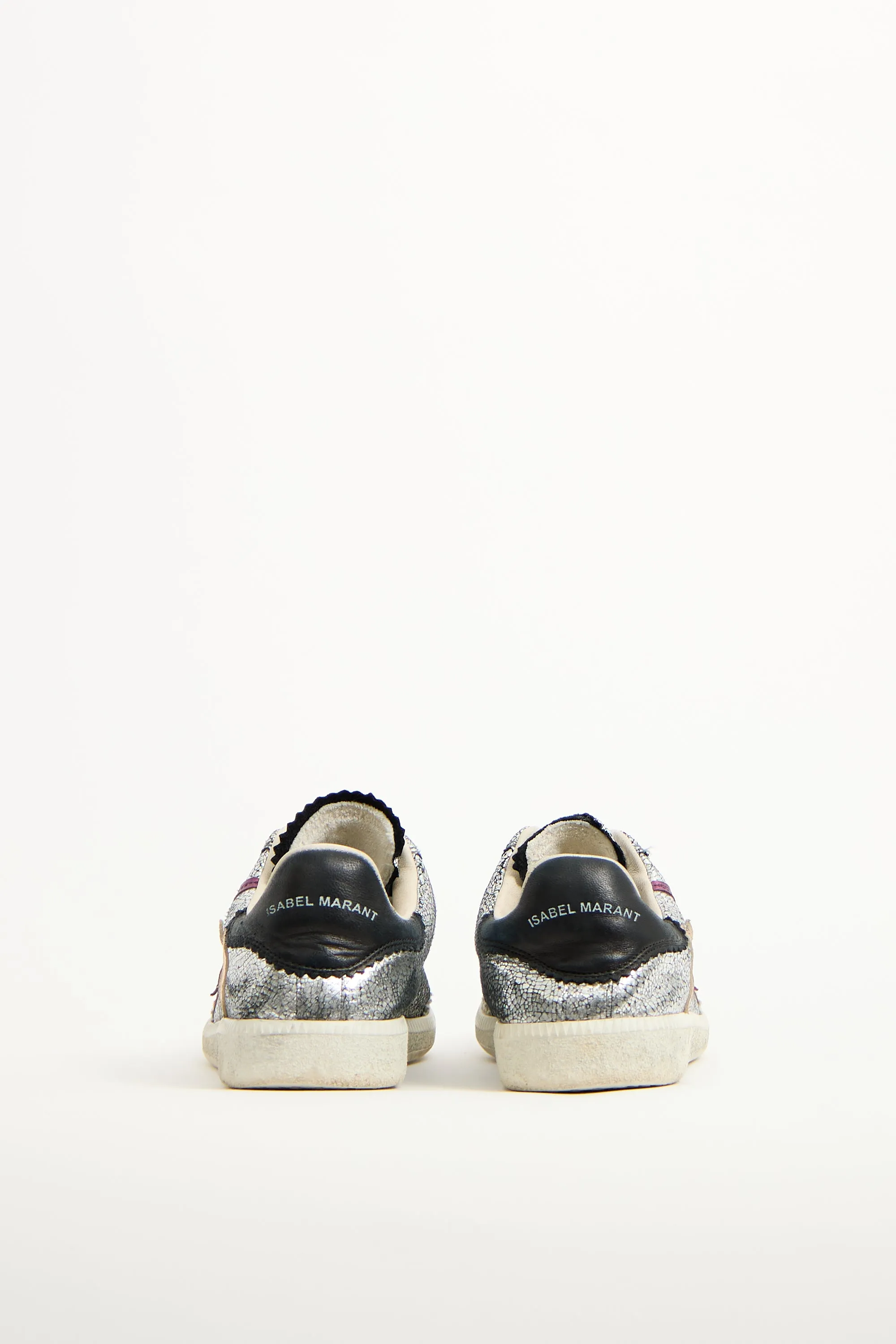 Silver & Multi Leather Lightning Sneaker