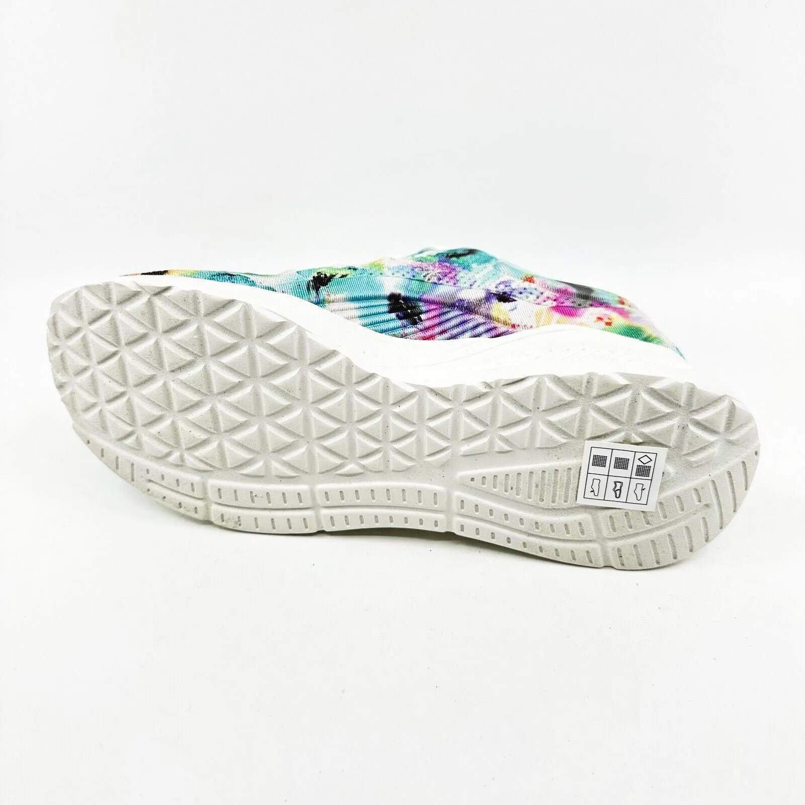 Skechers Bobs Bund Heavy Petal White Multi Womens Size 5.5 Athletic Sneakers