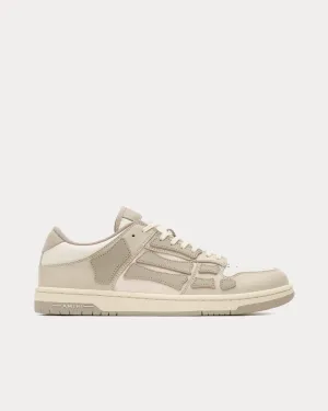 Skel-Top Leather Alabaster Low Top Sneakers
