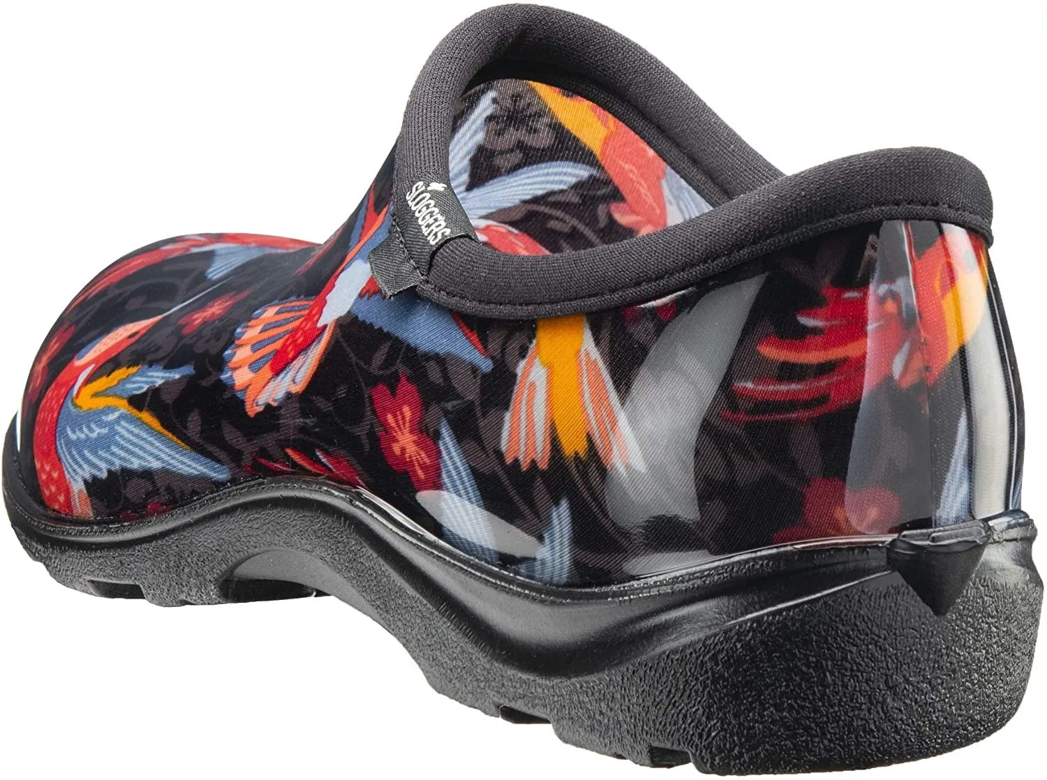 Sloggers Women's Waterproof Rain Garden Shoe Comfort Insole, Hummingbirds Red, Size 10, Style 5117HUMRD10