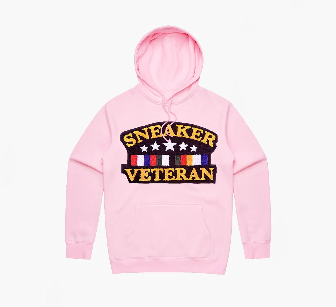 Sneaker Veteran Chenille Patch Pink Hoodie