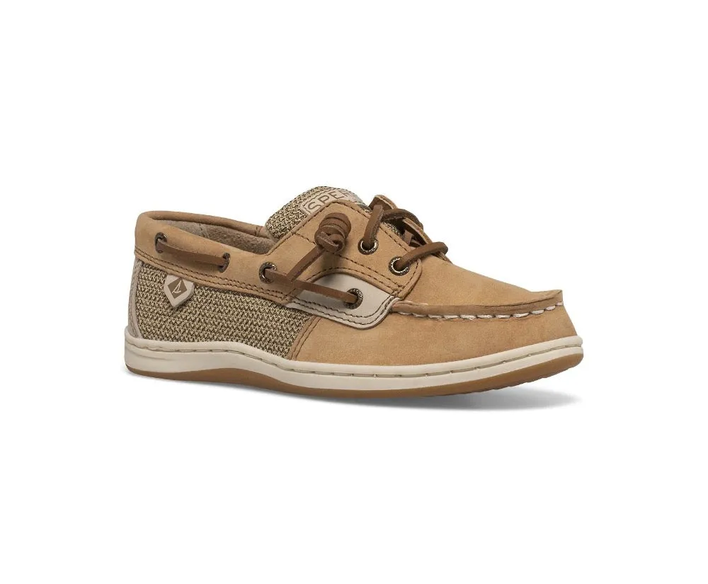 Sperry Big Girls Songfish Boat Shoes Linen / Oat