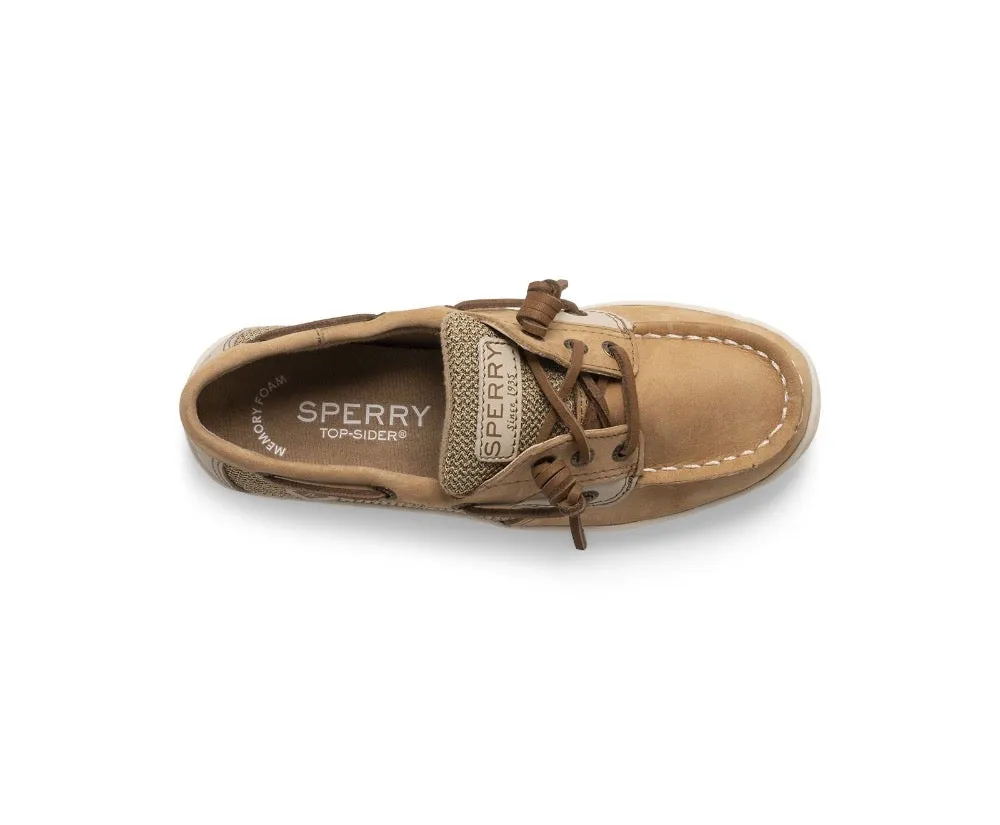 Sperry Big Girls Songfish Boat Shoes Linen / Oat