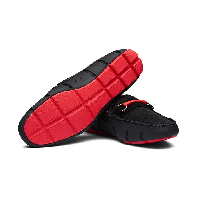 Sporty Bit Loafer - Black/Red