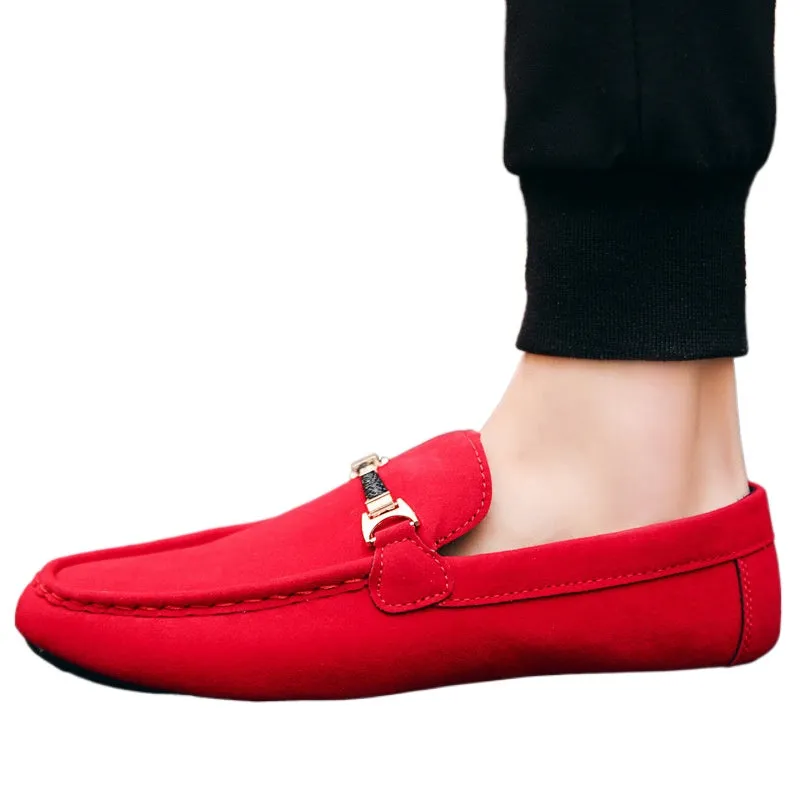 Spring and summer men's shoes casual shoes trendy shoes men's cloth shoes Doudou shoes men's lazy shoes cover one foot pedal foreign trade large size 46