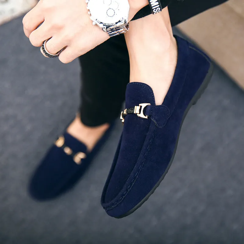 Spring and summer men's shoes casual shoes trendy shoes men's cloth shoes Doudou shoes men's lazy shoes cover one foot pedal foreign trade large size 46