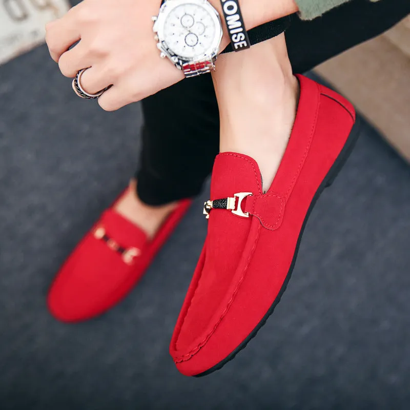 Spring and summer men's shoes casual shoes trendy shoes men's cloth shoes Doudou shoes men's lazy shoes cover one foot pedal foreign trade large size 46