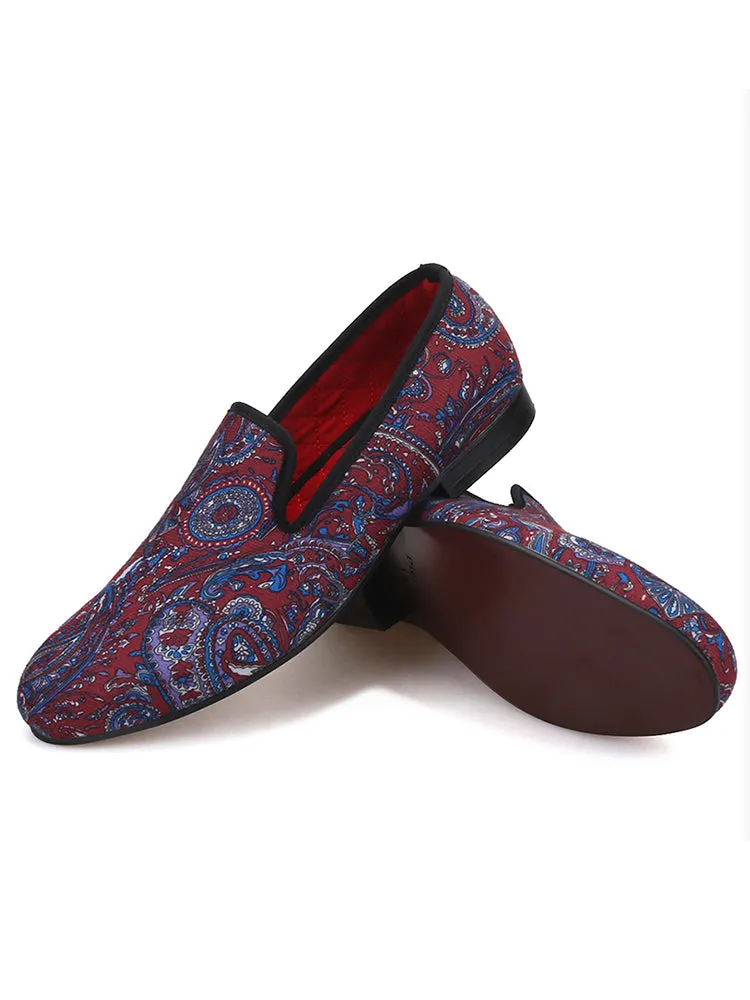Spring and summer new style colorful cloth casual men's shoes trendy low-top cloth shoes European and American large size loafers slip-on shoes