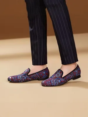 Spring and summer new style colorful cloth casual men's shoes trendy low-top cloth shoes European and American large size loafers slip-on shoes