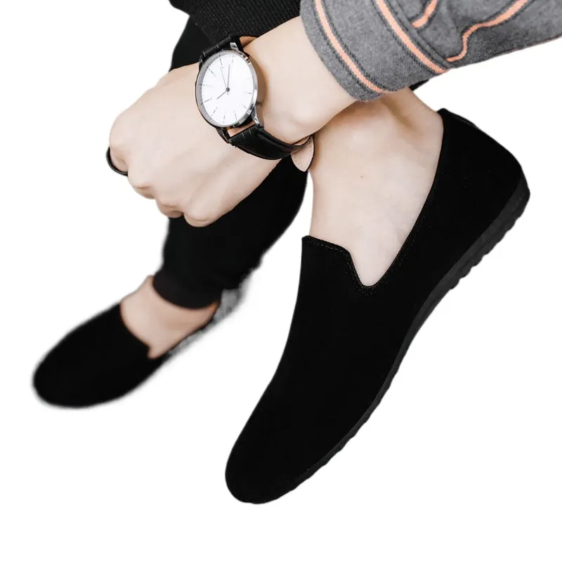 Spring and summer social guy casual shoes trendy shoes Doudou shoes men's lazy shoes cover feet and pedal men's shoes foreign trade